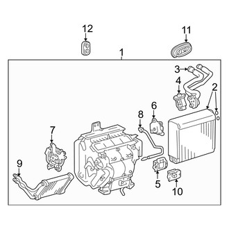 Toyota OE - Air Conditioner & Heater - Evaporator & Heater Components