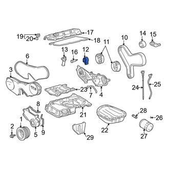 Toyota OE - Engine Timing Belt Tensioner Pulley
