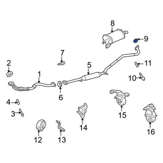Toyota OE - Rear Exhaust Muffler Gasket