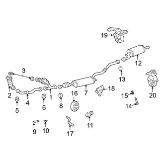 Toyota OE - Exhaust Bolt Spring