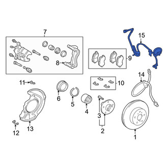 Toyota OE - Front Left ABS Wheel Speed Sensor