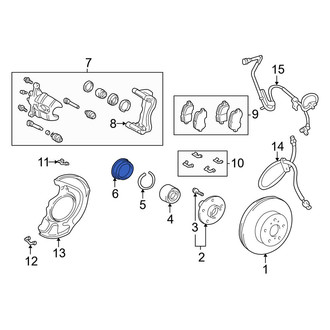 Toyota OE - Front Wheel Bearing Dust Cap