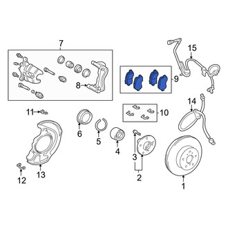 Toyota OE - Front Disc Brake Pad Set