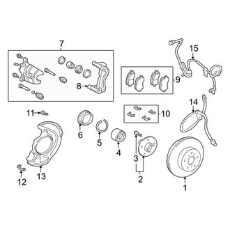 Toyota OE - Front Suspension - Brake Components