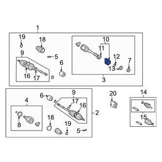 Toyota OE - CV Axle Shaft Carrier Bearing