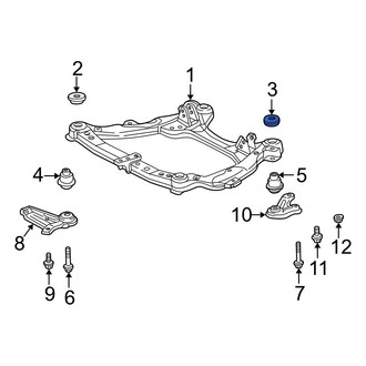 Toyota OE - Front Rearward Suspension Crossmember Stop