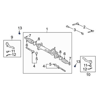 Toyota OE - Outer Steering Tie Rod Nut