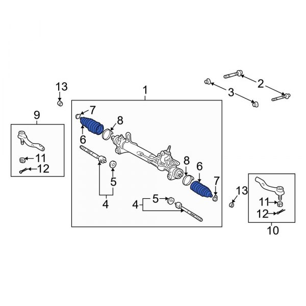 Rack and Pinion Bellows