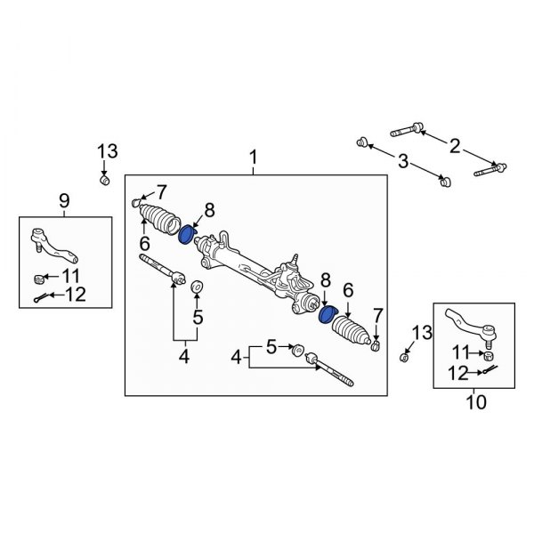 Rack and Pinion Bellows Clamp