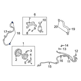 Toyota OE - Lower Power Steering Hose Clamp