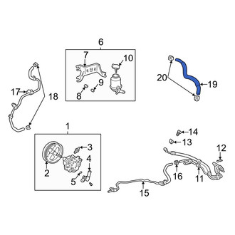 Toyota OE - Power Steering Reservoir Hose