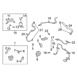 Toyota OE - Steering Gear & Linkage - Pump & Hoses (3.0L)