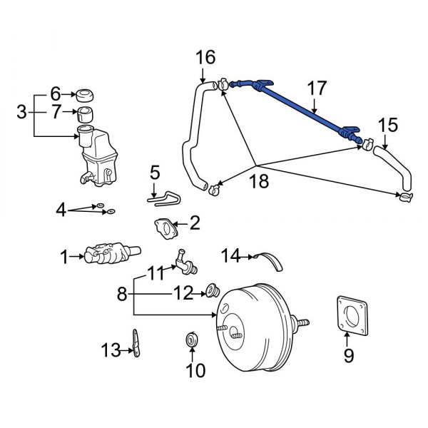 Brake Vacuum Hose Connector