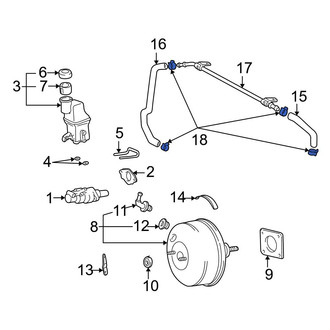 Toyota OE - Power Brake Booster Vacuum Hose Clamp