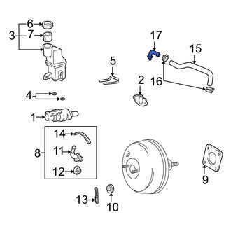 Toyota OE - Brake Vacuum Hose Connector
