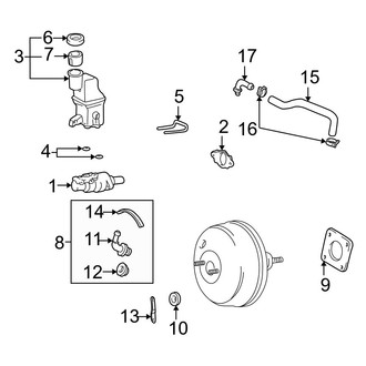 Toyota OE - Cowl - Components on Dash Panel (3.0L)