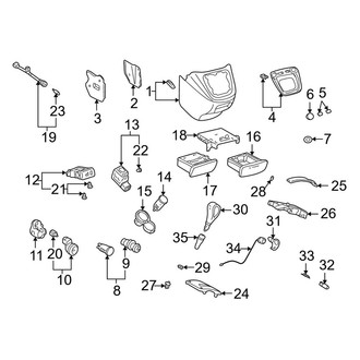 Toyota OE - Instrument Panel Components