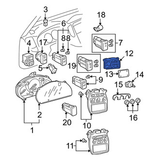Toyota OE - HVAC Temperature Control Panel
