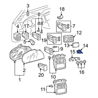 Toyota OE - HVAC Blower Control Switch