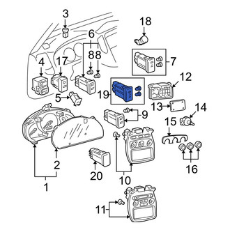 Toyota OE - HVAC Blower Control Switch