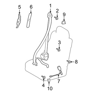 Toyota OE - Restraint Systems - Front Seat Belts