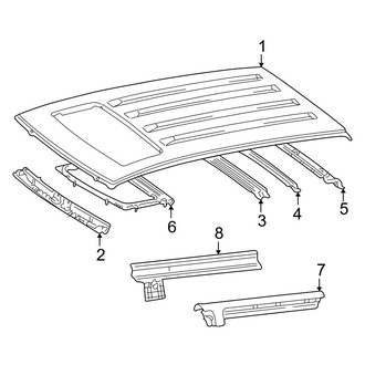 Toyota OE - Roof & Components (With Sunroof)