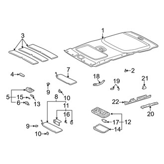 Toyota OE - Roof - Interior Trim (With Sunroof)