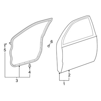 Toyota OE - Front Door - Door & Components