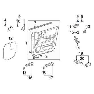 Toyota OE - Door Interior Trim Panel Grommet