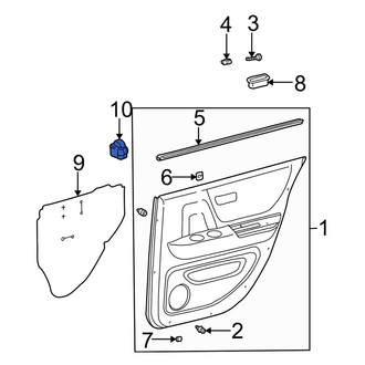 Toyota OE - Rear Door Window Switch