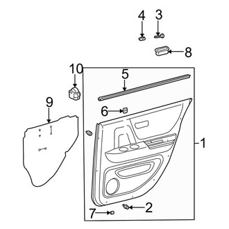 Toyota OE - Rear Door - Interior Trim