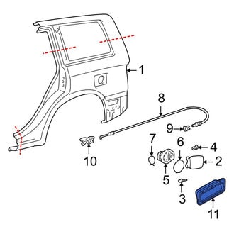 Toyota OE - Rear Quarter Panel Vent