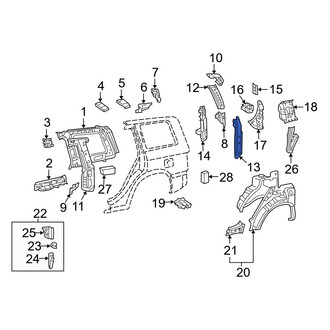 Toyota OE - Left Lower Body D-Pillar