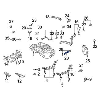 Toyota OE - Lower Fuel Tank Filler Neck