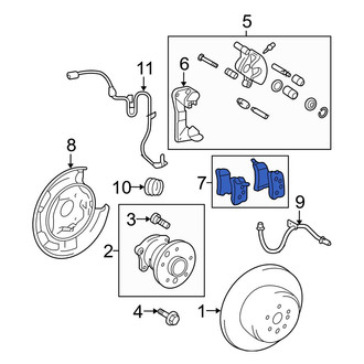 Toyota OE - Rear Disc Brake Pad Set