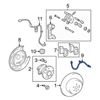 Toyota OE - Rear Left Brake Hydraulic Hose