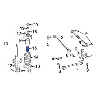 Toyota OE - Rear Suspension Strut Bumper