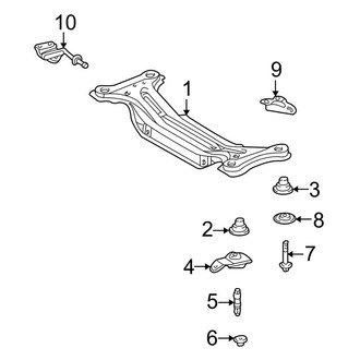 Toyota OE - Rear Suspension - Suspension Mounting (FWD)