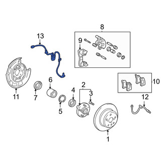 Toyota OE - Rear Left ABS Wheel Speed Sensor