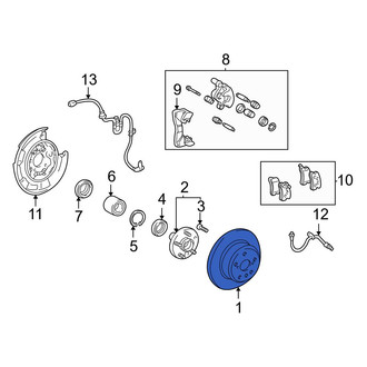Toyota OE - Rear Disc Brake Rotor