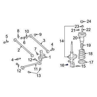 Toyota OE - Suspension Strut Nut