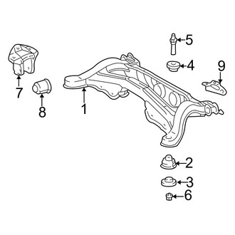 Toyota OE - Rear Suspension - Suspension Mounting (AWD)