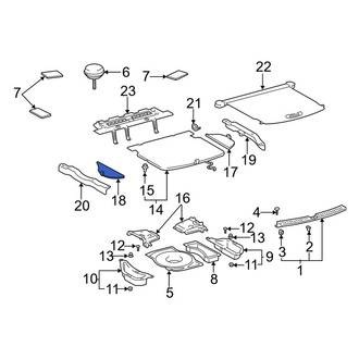 Toyota OE - Rear Left Floor Carpet