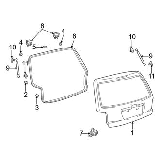 Toyota OE - Lift Gate - Gate & Hardware