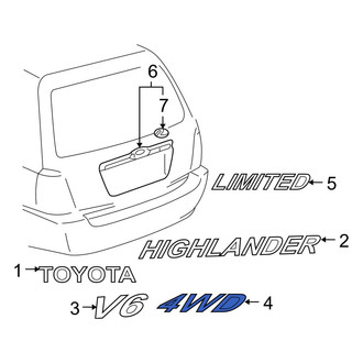 Toyota OE - Rear Hatch Emblem