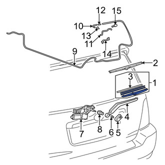 Toyota OE - Front Left Wiper Blade