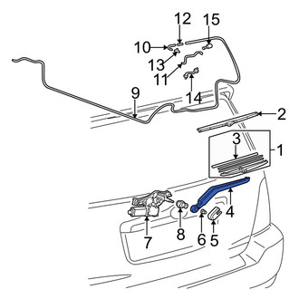 Toyota OE - Rear Wiper Arm