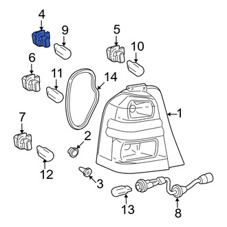 Toyota OE - Right Tail Light Socket