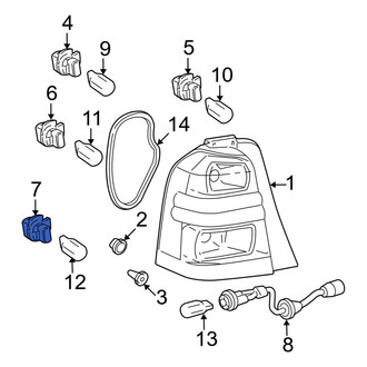 Toyota OE - Left Tail Light Socket