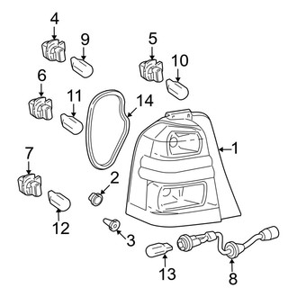Toyota OE - Rear Lamps - Tail Lamps